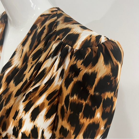 Leopard Print 40s Style Dress - Heyday Vintage UK - Picture 6 of 9